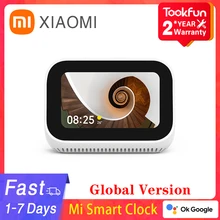 Versione globale Mi Smart Clock Display da 3.97 pollici Google Music Portable Bluetooth Touch Screen Speaker Control dispositivi domestici intelligenti