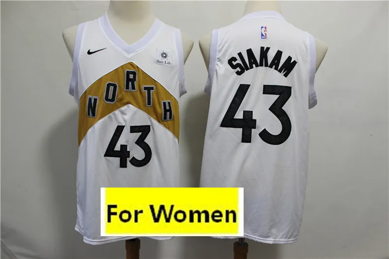 Новинка,, женские майки Toronto#7 Kyle Lowry#23 Fred VanVleet#43 Pascal Siakam baskeball
