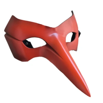 

Cool Persona5 Goro Akechi Mask Persona 5 Cosplay Crow Persona5 Costume Accessory Long Red Beak Goro Akechi Eyewear