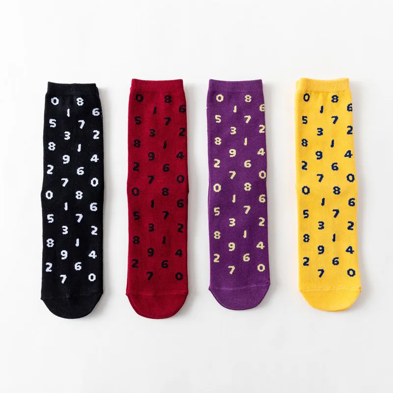 Digital new men and women socks street hip hop fashion Tide brand tube socks Europe and America ins hot socks