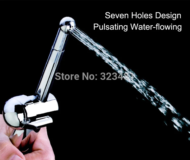 New 7 Holes Toilet Bidet Hand Shower ducha higienica ABS Chrome Plated Shattaf Bidet Sprayer Gun anus puerpera vagina hygienic