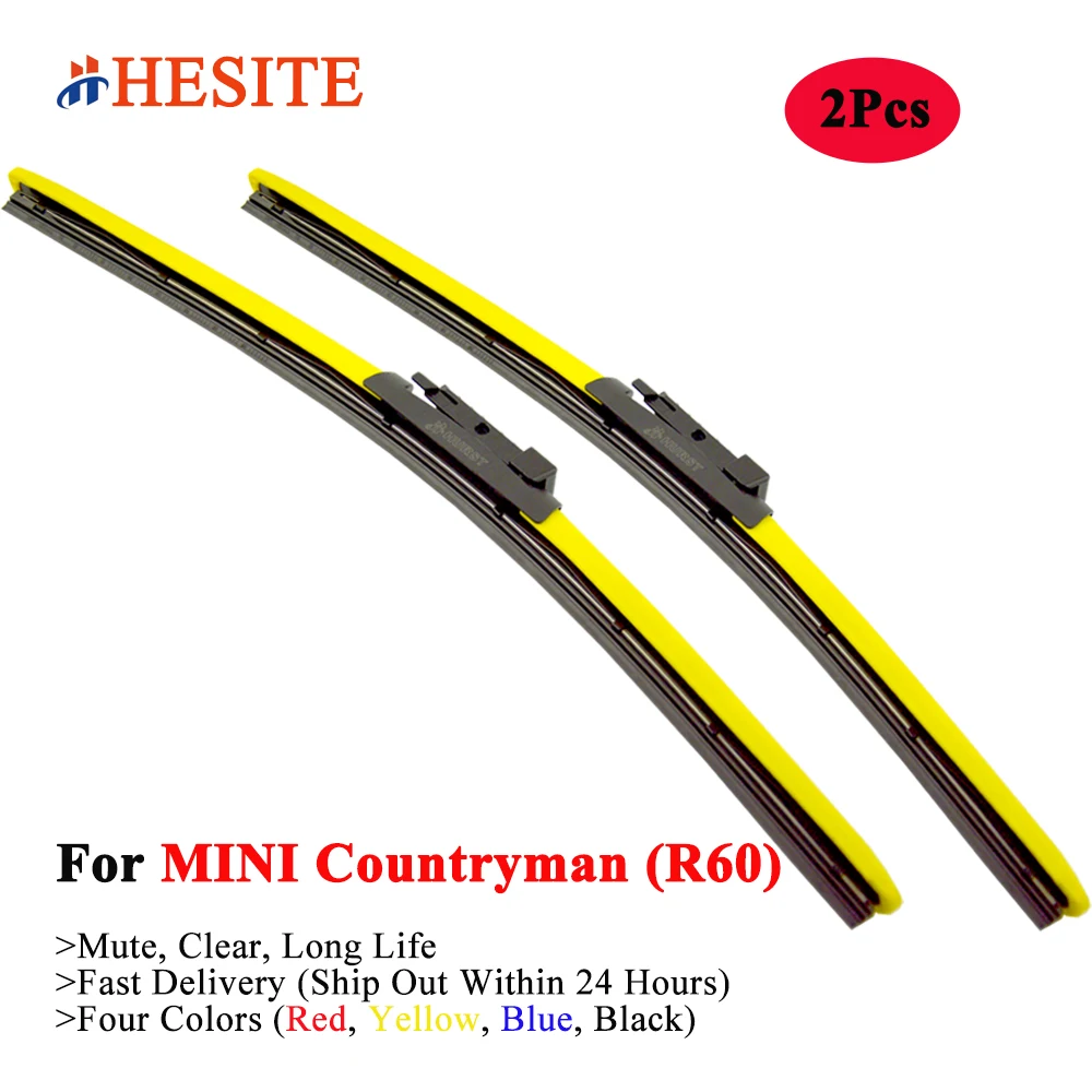 HESITE цветные гибридные щетки стеклоочистителя для BMW MINI Cooper S Countryman SD R60 F60
