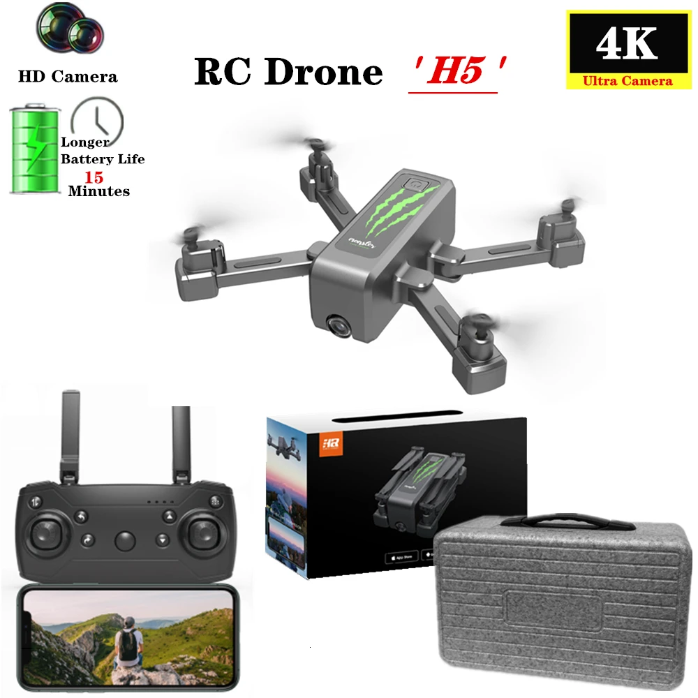 Радиоуправляемый Дрон 4K HD широкоугольная камера ESC 50X зум умный селфи Wi-Fi FPV