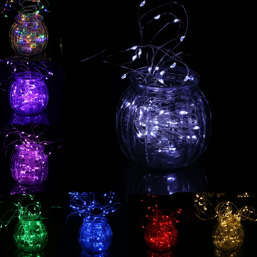 

ICOCO 6m LED Bright Silver Wire String Light Fairy Christmas Party Decor Lighting 3AA Battery Box with 8 Function Remote Control