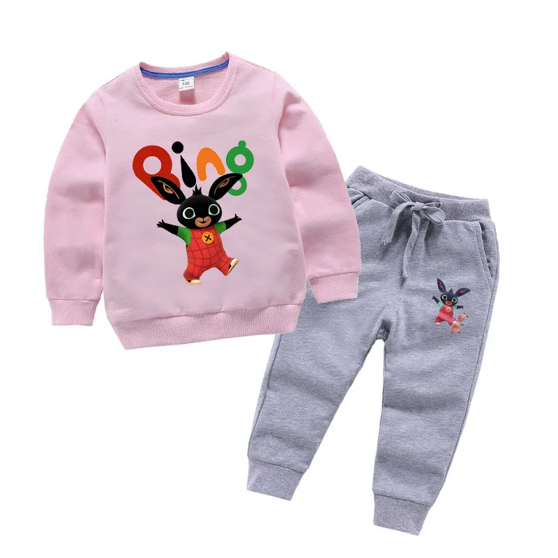 Bing Bung/комплект для мальчиков, новинка года, весенне-Осенняя детская одежда для мальчиков, свитер+ штаны, детский спортивный костюм из двух предметов с героями мультфильмов - Цвет: color 1