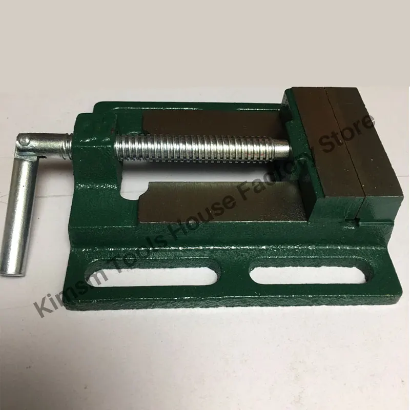 3 Inch Drill Press Vice Bench Clamp Flat Tongs Vise For Woodworking Milling Machine Thicken Flat Nose Pliers Heavy Manual Vise