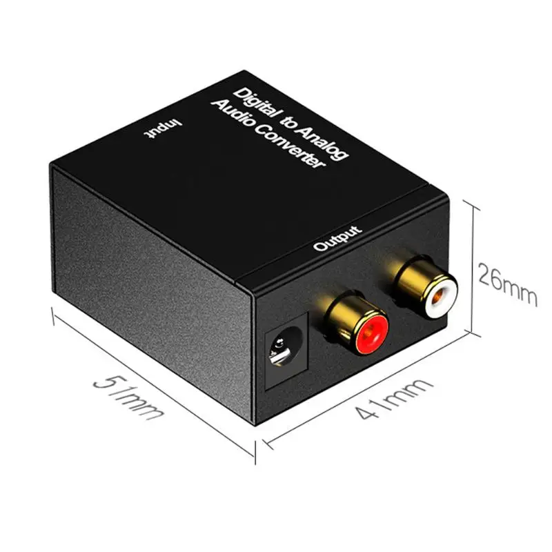 Цифровой оптический SPDIF Toslink коаксиальный сигнал в аналоговый преобразователь стерео аудио DAC Jack 2* усилитель RCA декодер адаптер