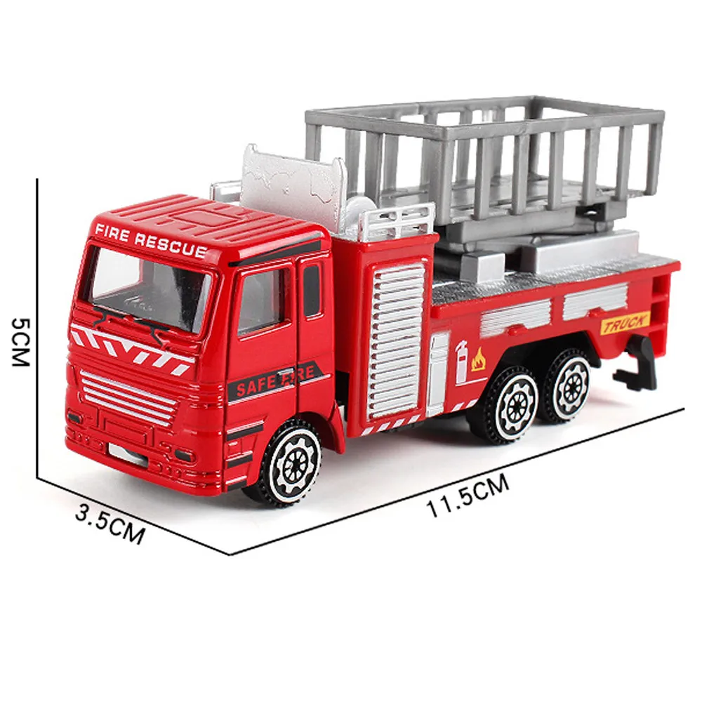 Инженерная игрушка из сплава, карьерный грузовик, детский подарок на день рождения, пожарная спасательная игрушка, подарок, игрушки для детских автомобилей, пожарная машина