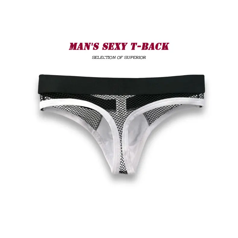 Rebite Design Sexy Rendas Tangas Homens Sissy Underwear Macio Transparente  Biquíni G Cordas Tanga Engraçado Sem Costura Para O Homem S1015 De $42,08