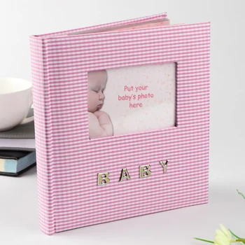 

Photo album on 100 photo 10x15 cm "children's pink with checkered linen cover" 4700835