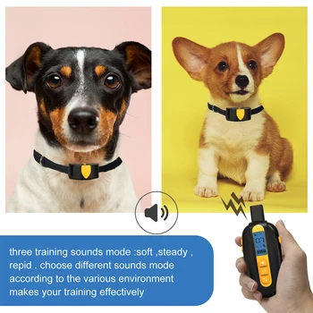 

New Dog Training Collar LCD Display Rechargeable Dog Collar Waterproof with Beep Vibration Beep & Vibration 8 Level Adjustable