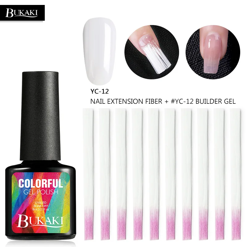 2PCS builder gel set BUKAKI поли гель Быстрый строительный гель УФ 30 мл для ногтей акриловый поли гель розовый прозрачный Кристальный лак Гибридный удлиняющий гель - Цвет: 2PCS builder gel set