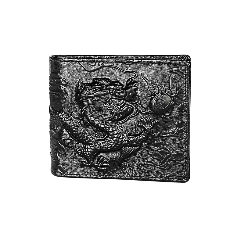 Кошелек из крокодиловой кожи для мужчин из натуральной кожи маленький компактный мужской бумажник на молнии держатели для кредитных карт карман для монет кошелек Аллигатор - Цвет: 8027 Dragon King
