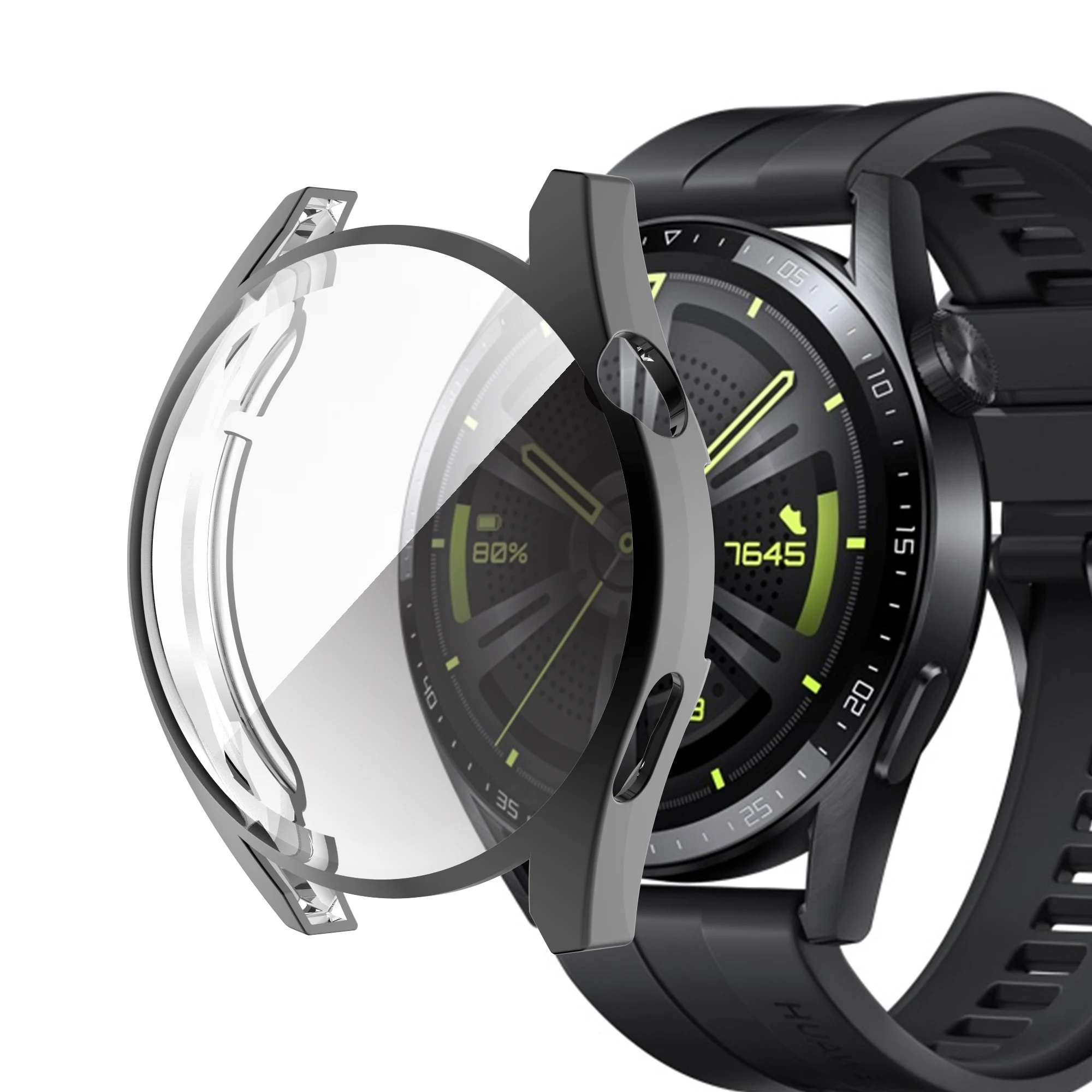 Screen Protective Shockproof TPU Watch Case with Full Coverage Bumper