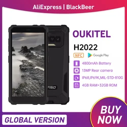 IIIF150 H2022 IP68/IP69k Rugged Mobile Phone 5.5Inch HD Display Cellphone 4GB+32GB Android 11 SmartPhone 13MP Camera 4800mAh NFC