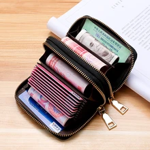 Бизнес-держатель для карт женский/мужской холщовый кошелек для карт женский/мужской двойной банк на молнии/кредитный держатель для карт кошелек 9 бит+ 4 позиции