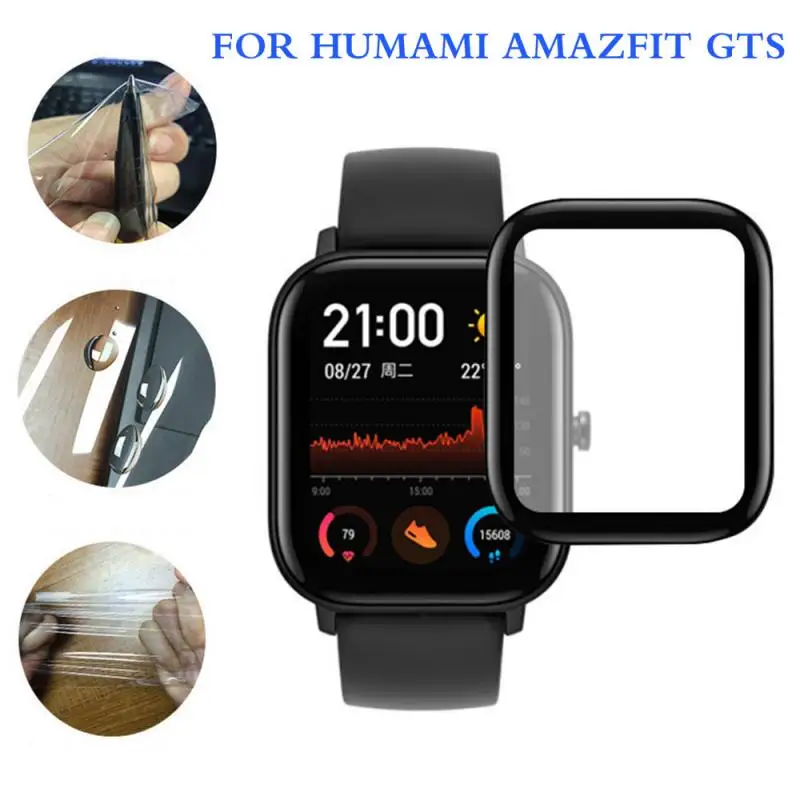Для Xiaomi Huami Amazfit GTS защита экрана 3D изогнутый край Полное покрытие мягкая