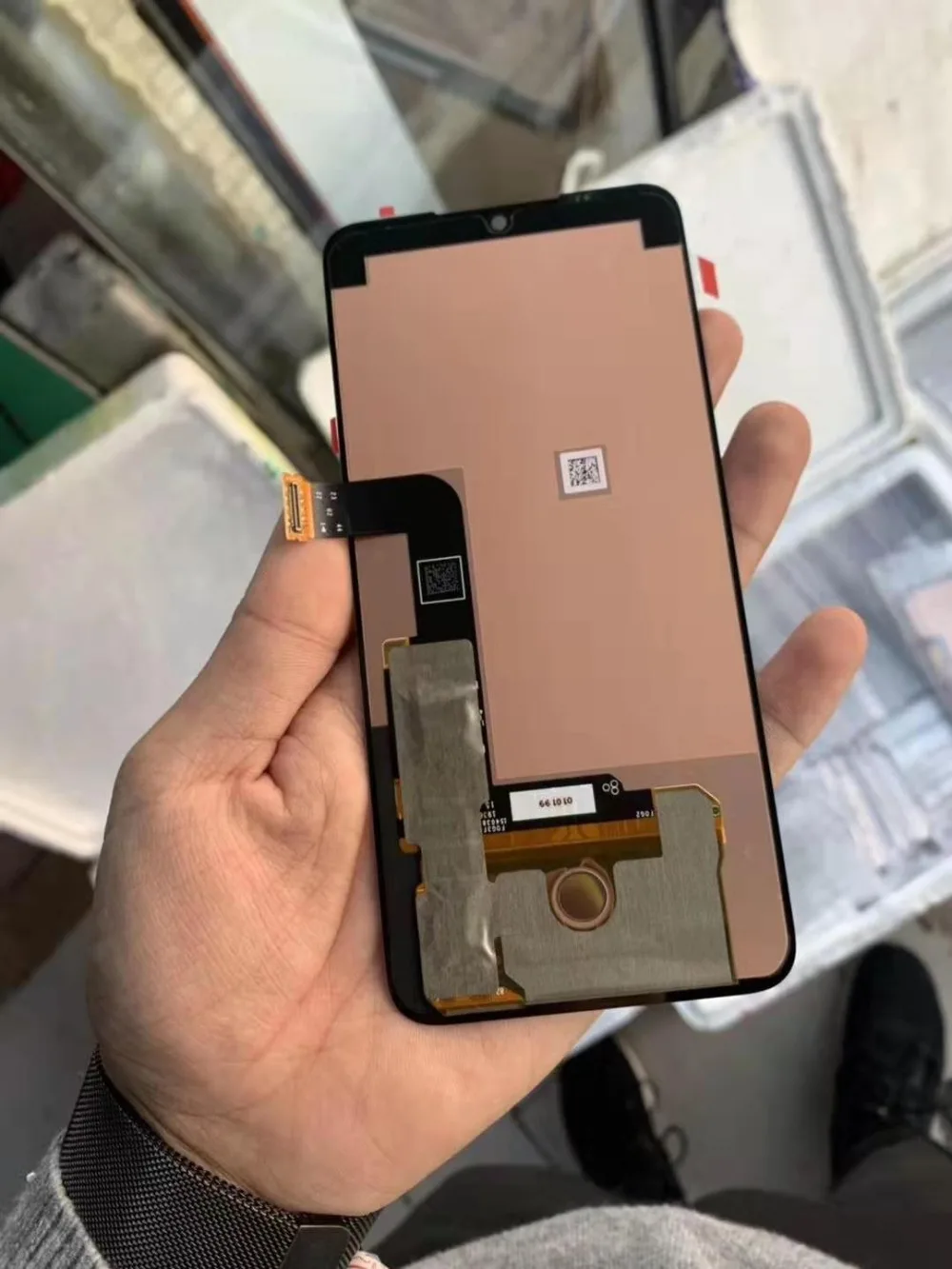 6,4 ''для LG G8X ThinQ ЖК-дисплей с сенсорным экраном дигитайзер Замена с отпечатком пальца для LG G8X ЖК-дисплей
