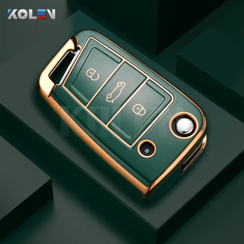 Fashion TPU Car Flip Key Case Cover Shell