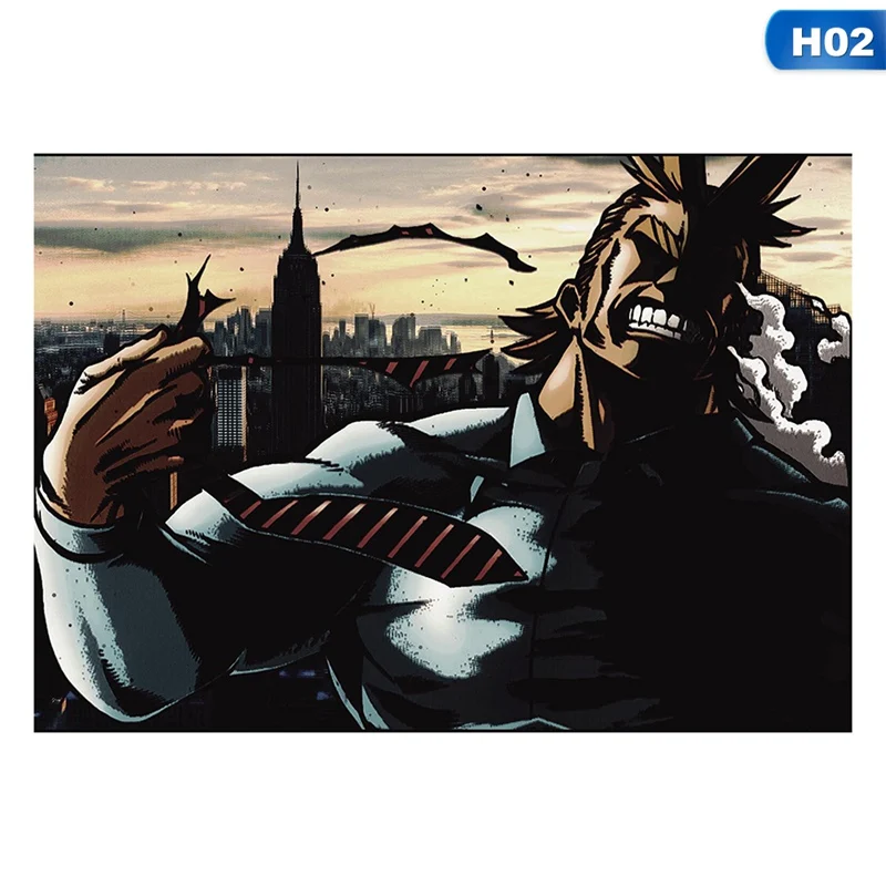 My Hero Academy свиток живопись японского аниме плакат на стену Бумага плакат художественное украшение для дома - Цвет: 2