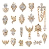 1 piece high end luxury 3D metal zircon manicure Japanese manicure high quality crystal manicure diamond Amulet 6