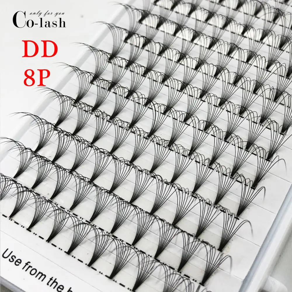 Ресницы Colash 3D 4D 5D 6D для наращивания русский объем цветные DD завитки готовые