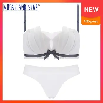 

Tube Tops Lace Wire Free Push Up Bra And Panty Set Women Underwear Set Summer Ensemble Lingerie Femme Hot 2020 Women's Intimates