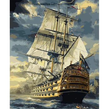 

CHIFEIYANG Painting By Number Artistic DIY Set For Quarantine Life's Pressure-Remover DIY Oil Painting With Frame