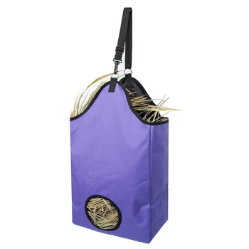 

New Horse Outdoor Slow Feeding Supplies Hay Bag Storage Feeder Pouch Oxford Cloth Tote