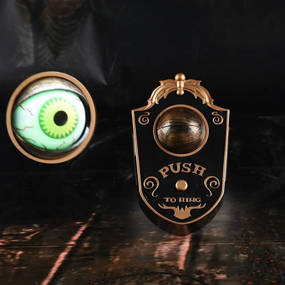

Halloween Horror Doorbell Toy LED Light Creepy Blink Eyeball Sound Trick Doorbell Party Props Decoration Home Decor