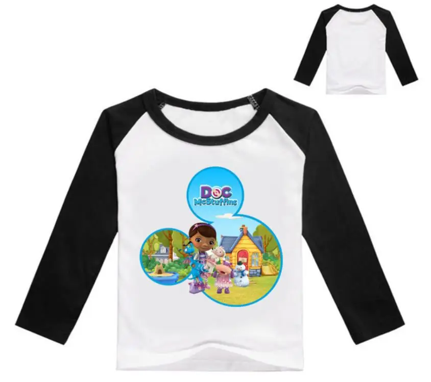 Детская толстовка г. Детская весенняя куртка детская одежда с принтом «Toy Doc Mcstuffins» хлопковые толстовки с капюшоном для детей Одежда для девочек, верхняя одежда - Цвет: style 7