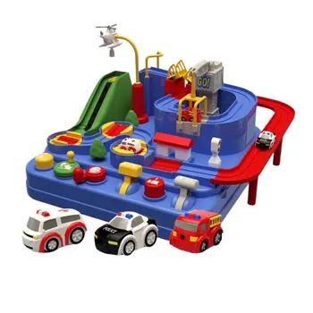 

Kids' Car Adventure Track Orbit Toy Funny Track Parking Lot Toy Mini Suspension Bridge Aircraft