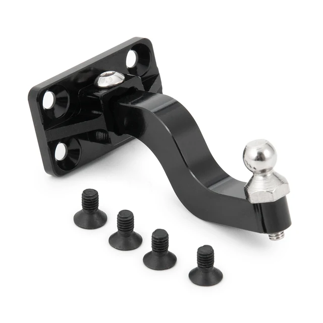 AXSPEED Metal CNC Tow Trailer Hitch Hook Receiver for 1/10 Axial SCX10 RC Crawler Car Upgrade Parts