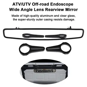 

15" Wide Rear View Mirror with 1.75" 2" Clamp for Polaris RZR800 XP900 XP1000 UTV