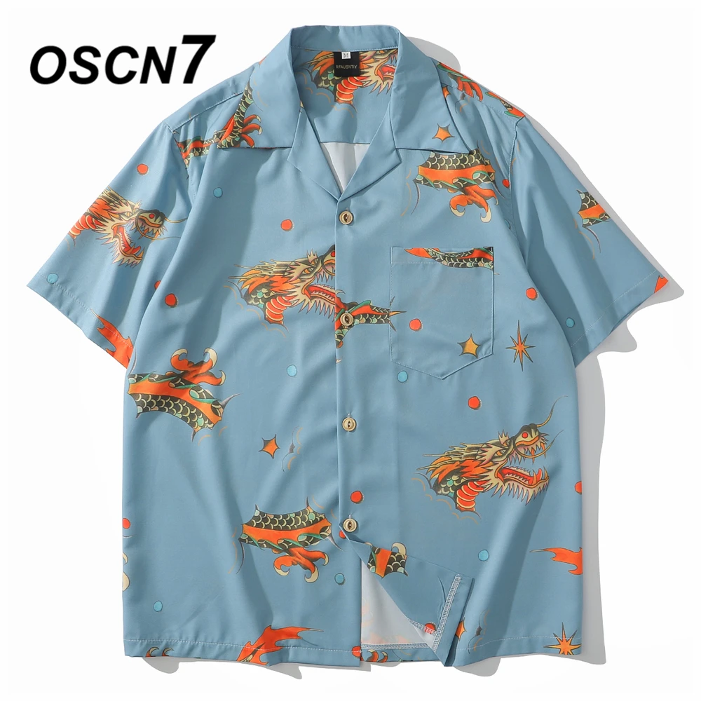 OSCN7 Casual Printed Short Sleeve Shirt Men Street 2020 Hawaii Beach Oversize Women Fashion Harujuku Shirts for Men 8021 OSCN7 Casual Printed Short Sleeve Shirt Men Street 2020 Hawaii Beach Oversize Women Fashion Harujuku Shirts for Men 8021