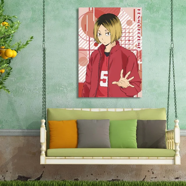 Haikyuu anime cartaz personagem voleibol menino pintura em tela impressão  cuadros arte parede moderna casa decoração da sala de estar frameles