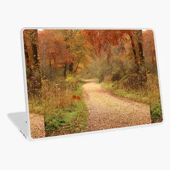 

path through the forest in autumn laptop sticker skin for MacBook HP Acer Dell ASUS Lenovo