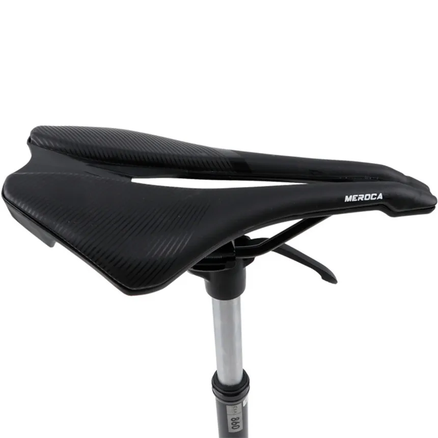 Black Road Bicycle Cushion Comfortable MTB Mountain Bike Hollow Big Butt Seat Short Nose Cushion Saddle