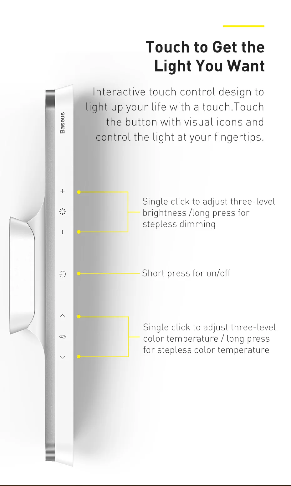 Buy Baseus Magnetic Stepless Dimming Charging Desk Lamp Price In Pakistan available on techmac.pk we offer fast home delivery all over nationwide.