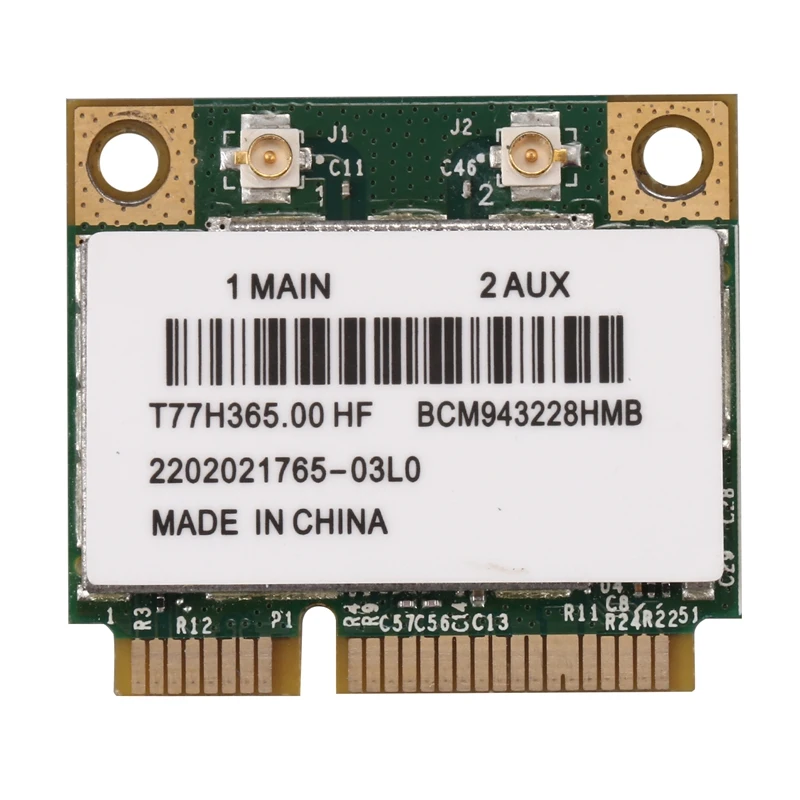 BCM943228HMB 2 4G/Wi-Fi 5 ГГц Dual Band WI-FI карты 300 Мбит/с Bluetooth 4 0 Половина MINI pci-e карта Тетрадь