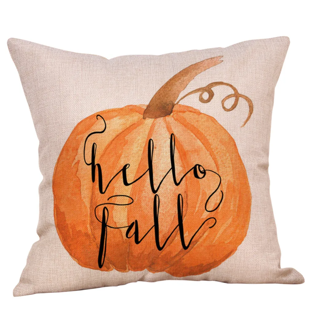 Fall Halloween Pumpkin Pillow Case Waist Throw Cushion Cover Sofa Home Decor Bedroom Office New | Дом и сад