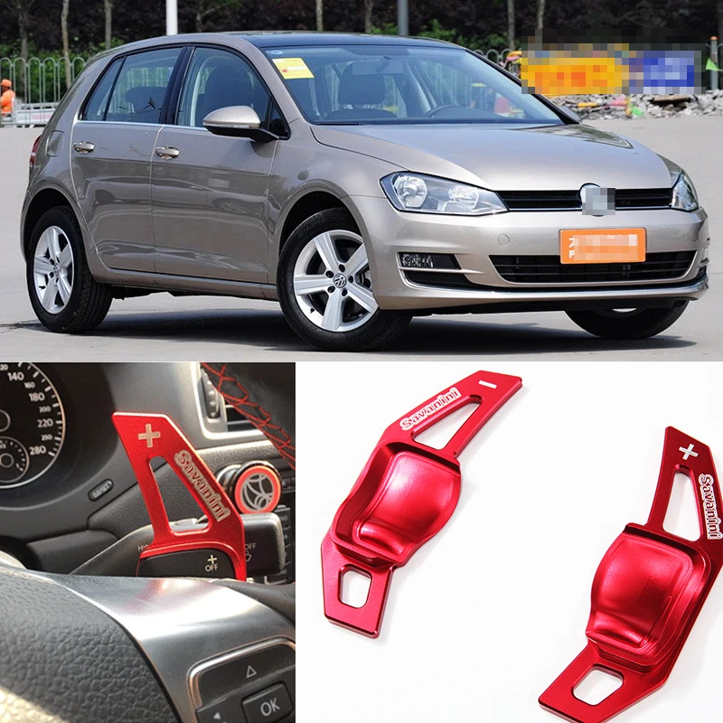 

Алюминиевый Рычаг переключения передач на руль, 2 шт., удлинитель для VW GOLF MK6 2009-2015, автостайлинг