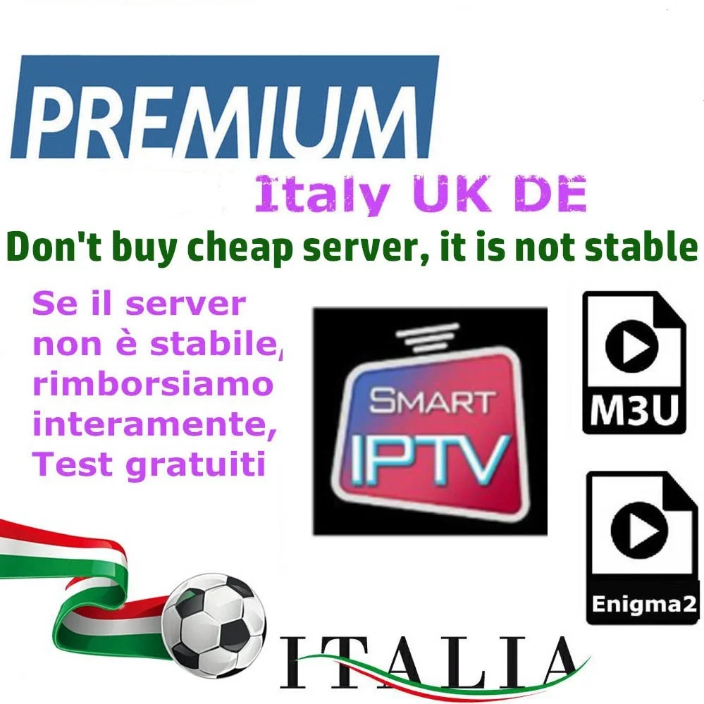 

iptv android box support italy with m3u enigma2 smart tv MAG box