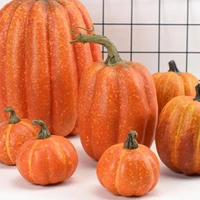 7pcs Artificial Pumpkins Halloween Thanksgiving Party Home Decoration 4