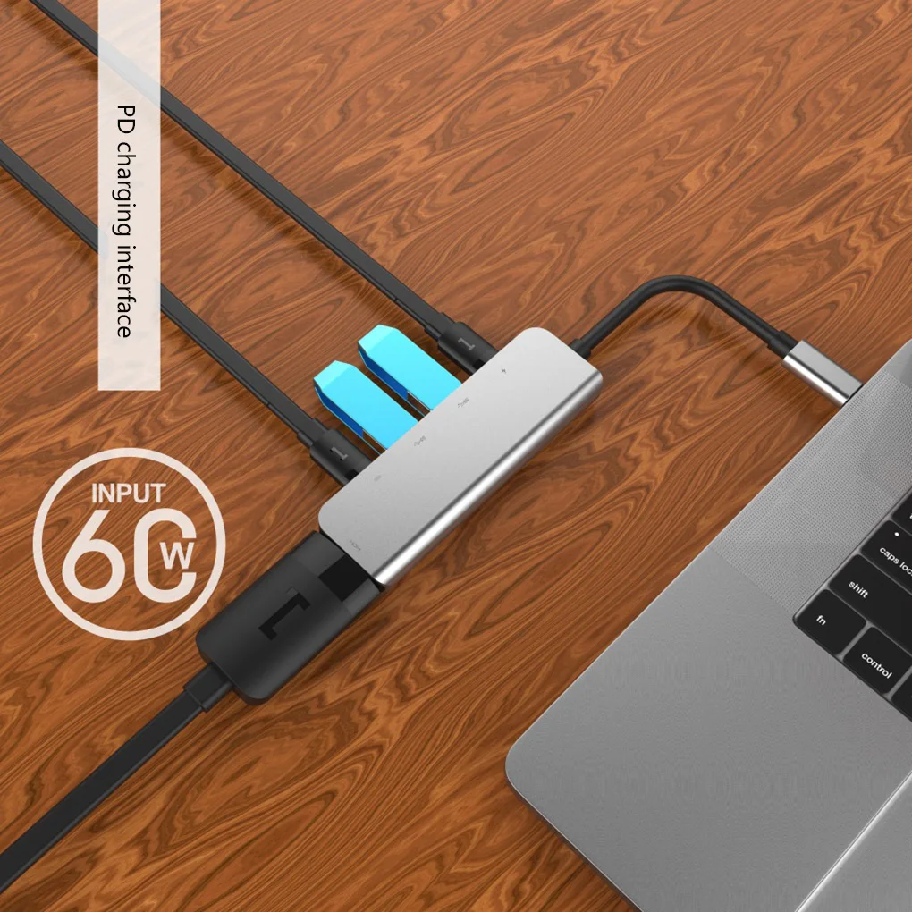 Док станция для ноутбука 5 в 1 4K HD USB 3 0|USB-хабы| |