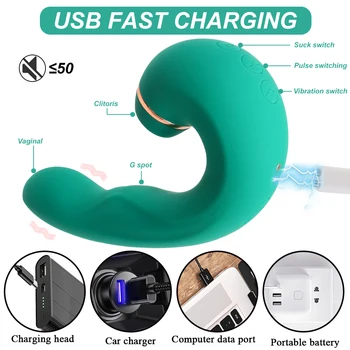 Clitoral Sucking Vibrator G Spot Flapping Vibrating Dildo Vibrators Nipples Clitoris Stimulator Clit Sucker Sex Toys for Women 4