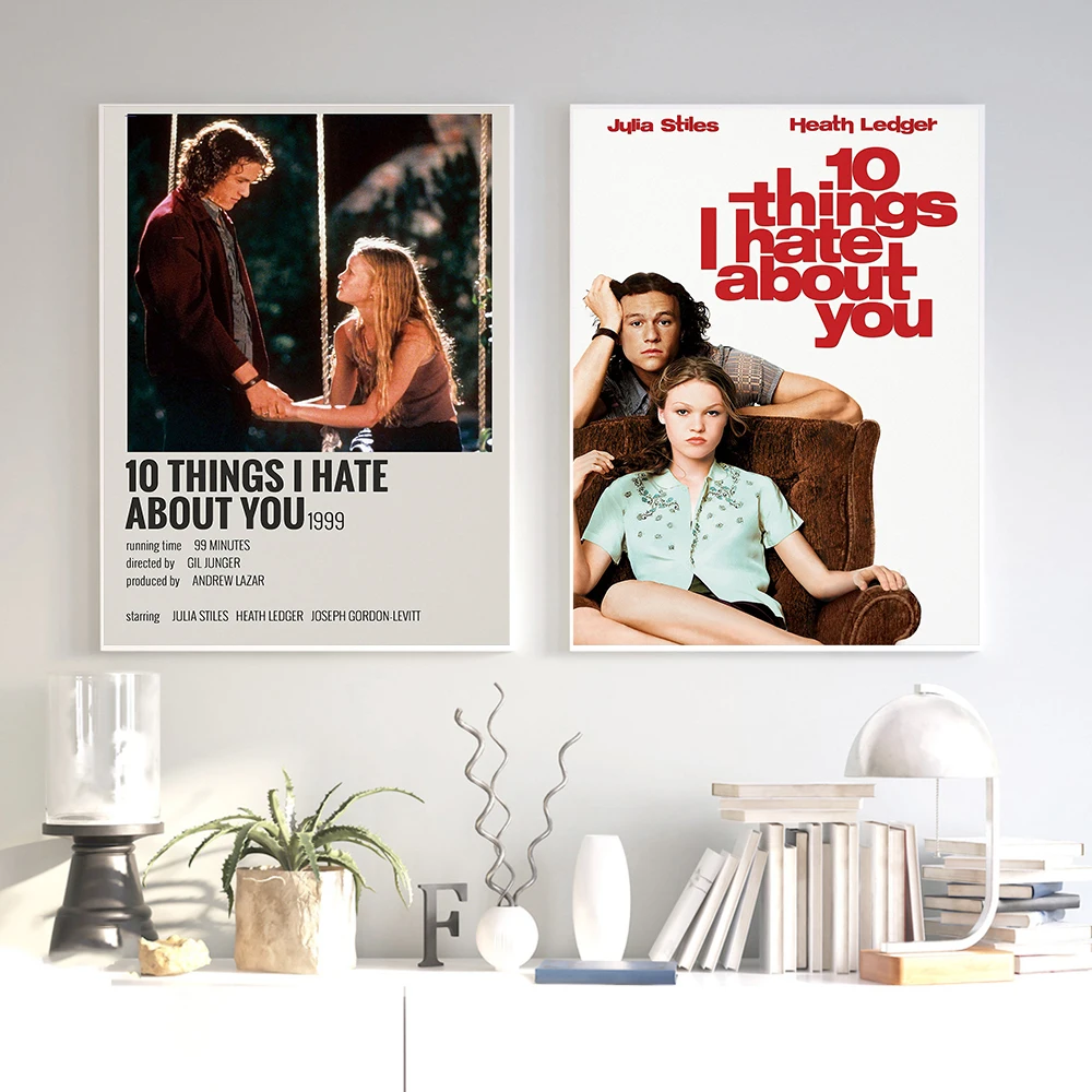 Ytslj 90 S Aesthetic for Room Poster 10 Things I Hate About You Poster Decorative Painting Canvas Wall Art Living Room Posters Bedroom Painting