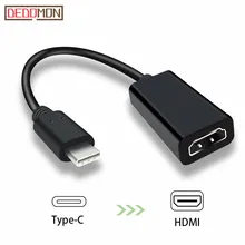 Usb type C к HDMI адаптер USB 3,1(USB-C) к HDMI адаптер конвертер «Папа-мама» для MacBook2016/huawei Matebook/Smasung S8