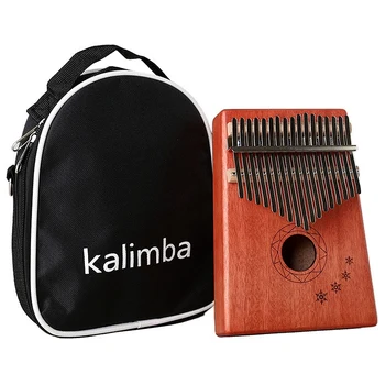 

17 Keys Kalimba Mbira African Mahogany Finger Thumb Piano Wooden Keyboard Percussion Musical Instrument Gift