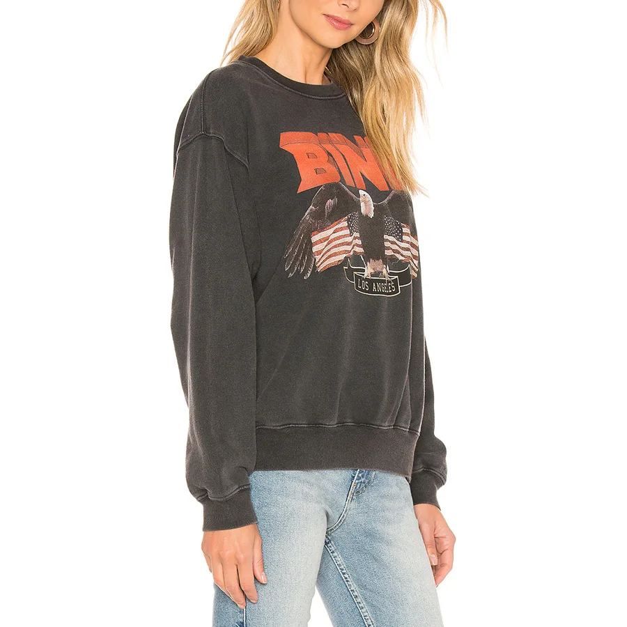 2020 Early Autumn O Neck Long Sleeve Letter Logo